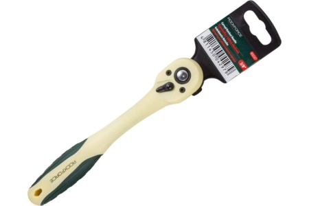 Реверсивная трещотка ROCKFORCE в пластиковом корпусе 3/8", 72 зуба RF-802327