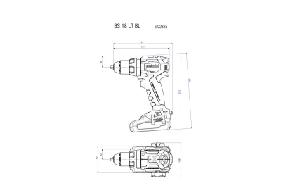 Аккумуляторный винтоверт Metabo BS 18 LT BL 602325820