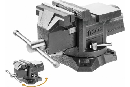 Поворотные тиски с наковальней INGCO 150мм HBV086