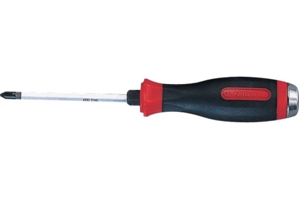 Крестовая отвертка KING TONY Phillips №2 100 мм силовая 14610204 Крестовая отвертка KING TONY Phillips №2 100 мм силовая 14610204