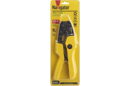 Пресс-клещи Navigator NHT-Pkv01-M-6 (для втулочных, 6 мм2) 80379