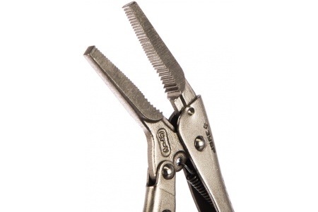 Ручной зажим Зубр Эксперт с удлиненными губками из кованой Cr-V стали для мест с ограниченным доступом 150 мм 22511-15