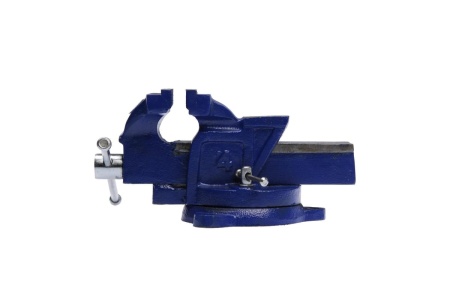 Слесарные поворотные тиски ТУНДРА с наковальней, высокопрочный чугун ВЧ-40, 100 мм 878134