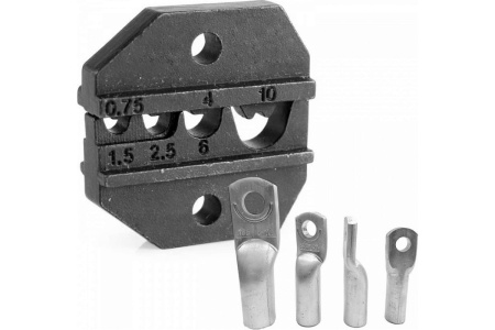 Храповичный кримпер для обжима изолированных наконечников KING TONY 5 предметов, кейс 67G0005