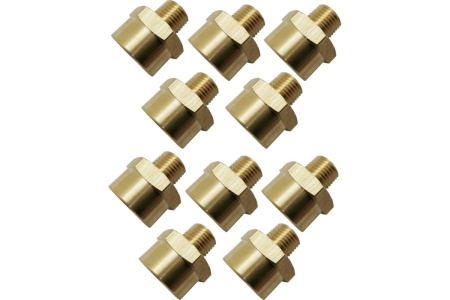 Переходник пневмо (10 шт; 1/8"НР - 1/4"ВР) Профитт 9276102