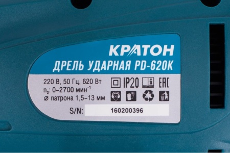 Дрель Кратон PD-620К 3 02 01 009