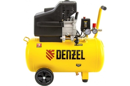 Воздушный компрессор с прямым приводом DENZEL DC1500/50 1,5 кВт, 50 литров, 220 л/мин 58161