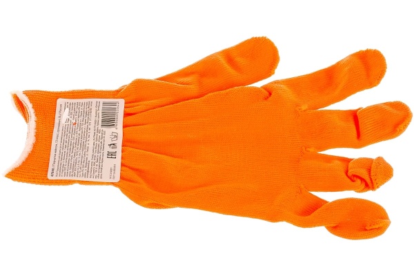 Перчатки Россия нейлон, 13 класс, оранжевые, XL 67840