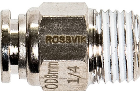 Цанговый разъем (1/4"; 8x6 мм) Rossvik B180/11.R