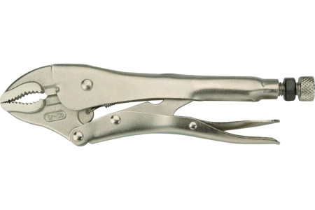 Зажимные клещи NEO Tools 180 мм закругленные губки 01-215