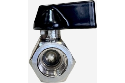 Шаровой кран переходник Pegas pneumatic резьба внутренняя 1/4" FXF  4403