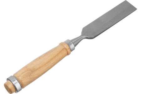 Набор долот-стамесок SPARTA 6-12-18-24 мм, плоские, деревянные ручки 242405