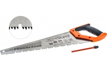 Ножовка по дереву Sturm с карандашом 450 мм,7-8 зуб/1 1060-12-4507