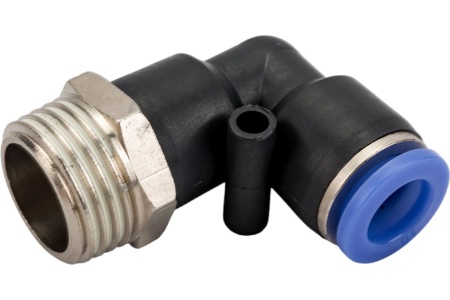 Фитинг угловой для пластиковых трубок (10 мм; 1/2М) ROCKFORCE RF-SPL10-04