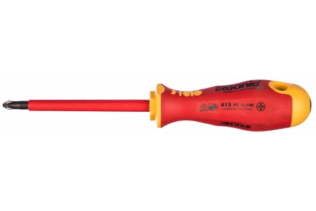 Диэлектрическая крестовая отвертка Felo Ergonic PZ 2X100 41520390