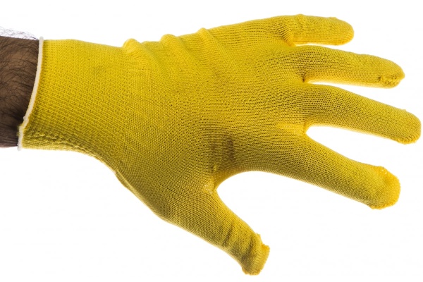 Перчатки Россия нейлон, 13 класс, цвет лимон, L 67822