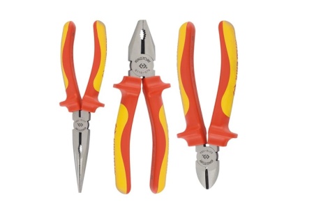 Набор диэлектрических пассатижей и бокорезов, 3 предмета  KING TONY 40603GP