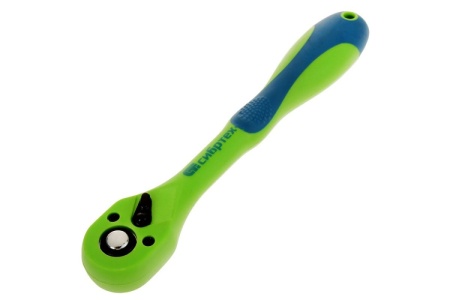 Ключ-трещотка двухкомпонентная рукоятка 3/8" СИБРТЕХ 14008