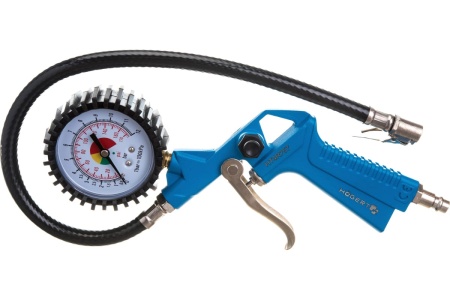 Пистолет для накачки шин с манометром Hogert Technik HT4R757