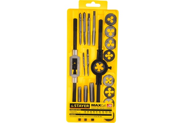 Набор метчиков и плашек STAYER MASTER 20 предметов 28012-H20