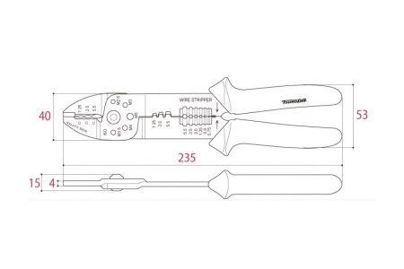 Кабельные клещи TSUNODA AP-06