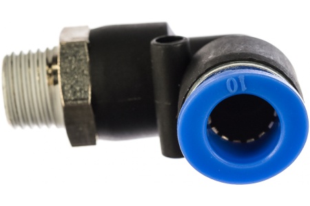 Фитинг угловой для пластиковых трубок (10 мм; 1/4М) ROCKFORCE RF-SPL10-02