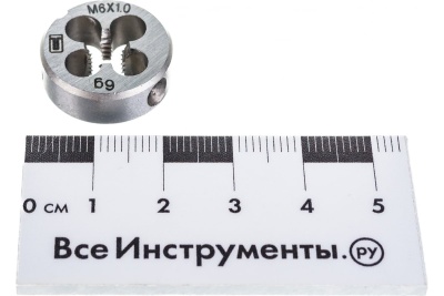 Плашка М6 х 1,0 мм СИБРТЕХ 77017