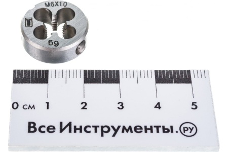 Плашка М6 х 1,0 мм СИБРТЕХ 77017