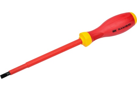 Диэлектрическая отвертка IEK ARMA2L 3 SL6,5x150 K3 A2L3-SC30-K3-SL-65-150