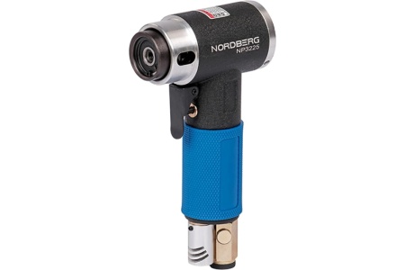 Пневмошлифмашинка NORDBERG угловая орбитальная, эксцентрик, в комплекте с насадками, диам. 25, 50, 75 мм NP3225K 01-00001039