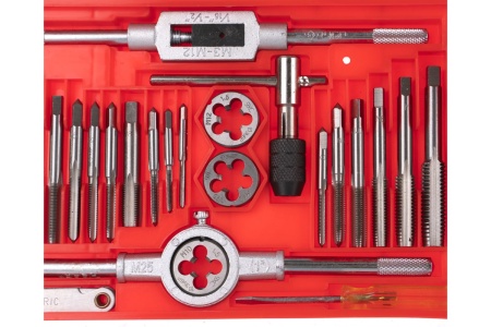 Набор резьбонарезного инструмента 40 предметов, в пластиковом боксе ЗУБР 2810-H40_z01