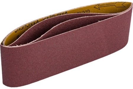 Лента шлифовальная (3 шт; 75х533 мм; P100) ПРАКТИКА 031-457