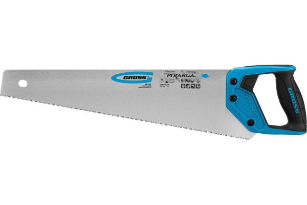 Ножовка по дереву 450 мм GROSS PIRANHA 24103