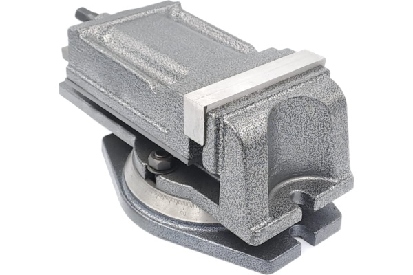 Тиски TORNERI станочные с закрытым винтом поворотные L губок 125 мм 041908