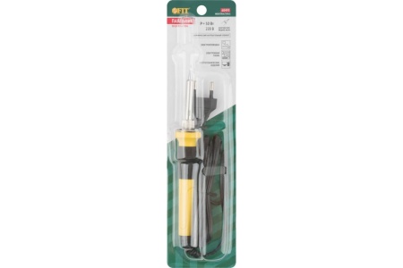 Паяльник FIT 220 В, керамический нагревательный элемент, пластиковая ручка, конусное медное жало, 50 Вт 60493