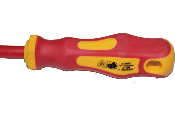 Диэлектрическая крестовая овтертка Промлайн  PH1x80мм, до1000В, Cr-v, ПЛ02202021_z022