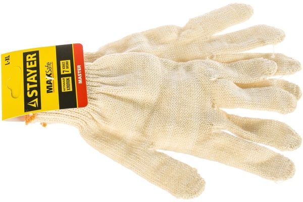 Перчатки "MASTER" трикотажные (размер L-XL) STAYER 11402-XL