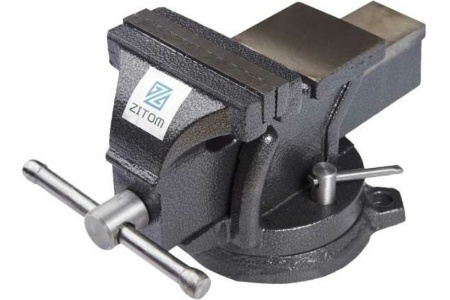 Слесарные тиски ZITOM 100 мм, поворотные bv10100