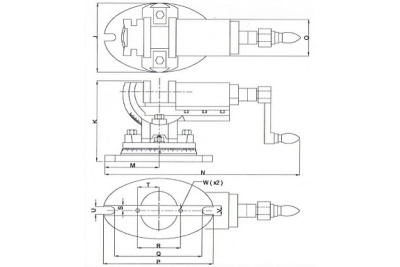 Двухосевые станочные тиски WILTON AMV/SP-100 WI11705EU 100х100