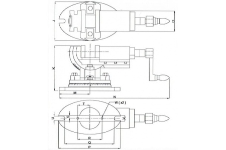 Станочные трехосевые тиски WILTON TLT/SP-150 WI11804EU 150х150