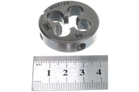 Плашка М12 х 1,25 мм СИБРТЕХ 77030