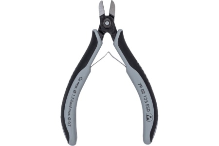 Прецизионные антистатические бокорезы Knipex для электроники ESD 125 мм KN-7902125ESD