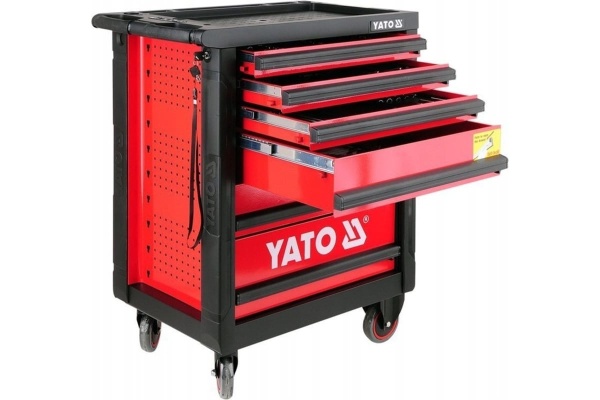 Инструментальная тележка YATO 177 предметов, 6 ящиков YT-5530 Инструментальная тележка YATO 177 предметов, 6 ящиков YT-5530
