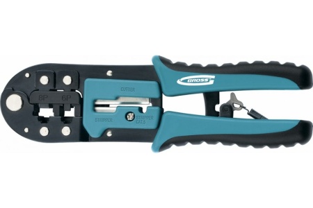 Кримпер для обжима телефонных и компьютерных клемм GROSS 17719
