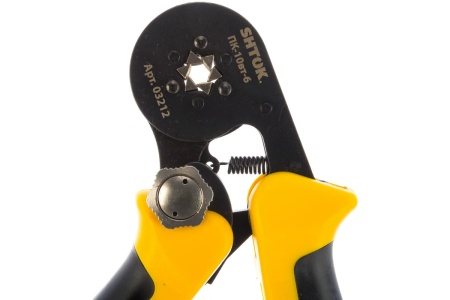 Пресс-клещи для опрессовки втулочных наконечников 0.25-10 мм2 SHTOK ПК-10вт-6 03212