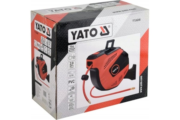 Шланг пневматический на катушке 12.5 мм, 150 м YATO YT-24246