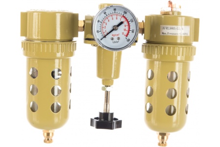 Фильтр редуктор-регулятор с манометром + лубрикатор Voylet 1/4" AFRL-980 005-00073