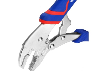 Зажимные клещи WORKPRO 180 мм, 7 дюймов, CR-V, с изогнутыми губками WP231073