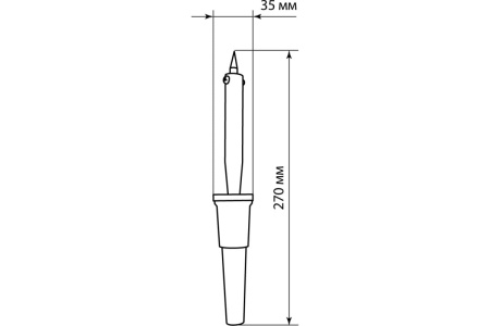 Паяльник TDM ПЭК-42, 42 Вт, 230В, керам. ТЭН,  прорезин. ручка, Алмаз SQ1025-0701