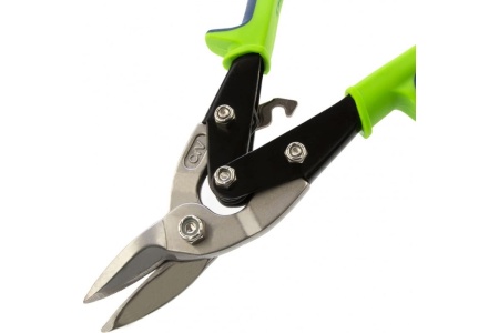 Ножницы по металлу СИБРТЕХ 250 мм, правый рез, сталь С55, двухкомпонентные рукоятки 78337